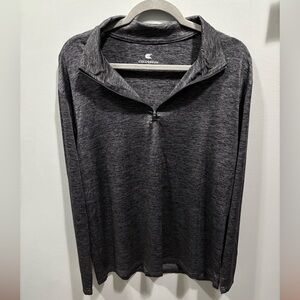 Colosseum Charcoal Heather Quarter-Zip Pullover